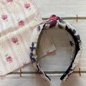 Lele Sadoughi x Love Shack Fancy Malbec Floral Headband